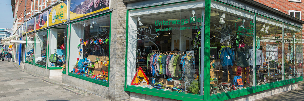 Unterwegs - Ihr Outdoor Shop in Kiel: Bekleidung, Schuhe, Rücksäcke und vieles mehr
